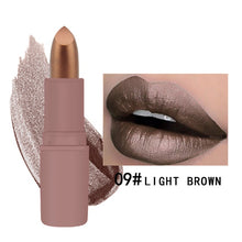 Load image into Gallery viewer, MK Waterproof Long Lasting Metallic Matte Lipstick 12 Colors Lips Makeup Cosmetics Shimmer Velvety Lipgloss Matte Lipstick Batom