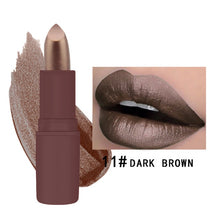Load image into Gallery viewer, MK Waterproof Long Lasting Metallic Matte Lipstick 12 Colors Lips Makeup Cosmetics Shimmer Velvety Lipgloss Matte Lipstick Batom