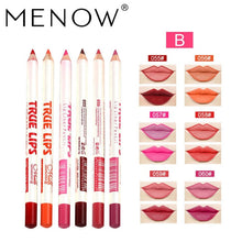 Load image into Gallery viewer, 12 Colors Menow Lip Liner Multi-functional Lipliner Pencil Long Lasting Waterproof Lip Eye Brow Cosmetic Lip Makeup Colorful Pens