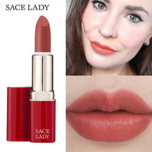 Load image into Gallery viewer, SACE LADY 12 Colors Matte Lipstick Makeup Waterproof Nude Lip Stick Make Up Long Lasting Red Mate Lip Beauty Sexy Brand Cosmetic