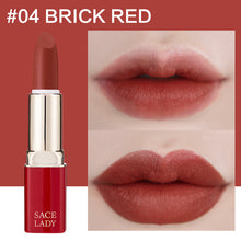 Load image into Gallery viewer, SACE LADY 12 Colors Matte Lipstick Makeup Waterproof Nude Lip Stick Make Up Long Lasting Red Mate Lip Beauty Sexy Brand Cosmetic