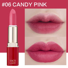 Load image into Gallery viewer, SACE LADY 12 Colors Matte Lipstick Makeup Waterproof Nude Lip Stick Make Up Long Lasting Red Mate Lip Beauty Sexy Brand Cosmetic
