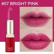 Load image into Gallery viewer, SACE LADY 12 Colors Matte Lipstick Makeup Waterproof Nude Lip Stick Make Up Long Lasting Red Mate Lip Beauty Sexy Brand Cosmetic
