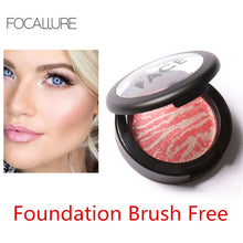 Load image into Gallery viewer, Focallure Brand Face Makeup Cheek Blush Powder 6 Colors Blusher Pressed Powder Foundation Face Make Up Long Lasting Pure Blush