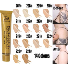 Load image into Gallery viewer, Full Skin Concealer Foundation Cream Face Professional Blemish Cover Dark Spot Tattoo Contour Face Makeup Liquid Concealer Cosmetic
