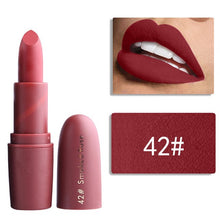 Load image into Gallery viewer, New MISS ROSE Lipstick Matte Waterproof Velvet Lip Stick 22 Colors Sexy Red Brown Pigments Makeup Matte Lipsticks Beauty Lip Makeup