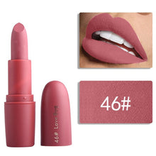 Load image into Gallery viewer, New MISS ROSE Lipstick Matte Waterproof Velvet Lip Stick 22 Colors Sexy Red Brown Pigments Makeup Matte Lipsticks Beauty Lip Makeup
