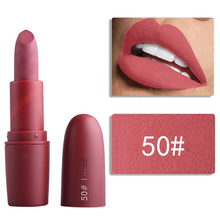 Load image into Gallery viewer, New MISS ROSE Lipstick Matte Waterproof Velvet Lip Stick 22 Colors Sexy Red Brown Pigments Makeup Matte Lipsticks Beauty Lip Makeup