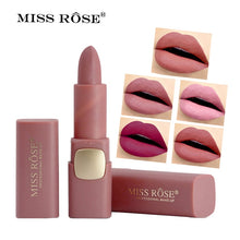 Load image into Gallery viewer, Miss Rose Matte Lipstick Cosmetics Makeup Waterproof Lips Moisturizing Easy To Wear Make up Lip Sticks Gloss Lipsticks